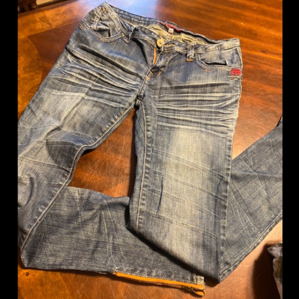 Skinny Women's Denim Jeans - Faded Blue